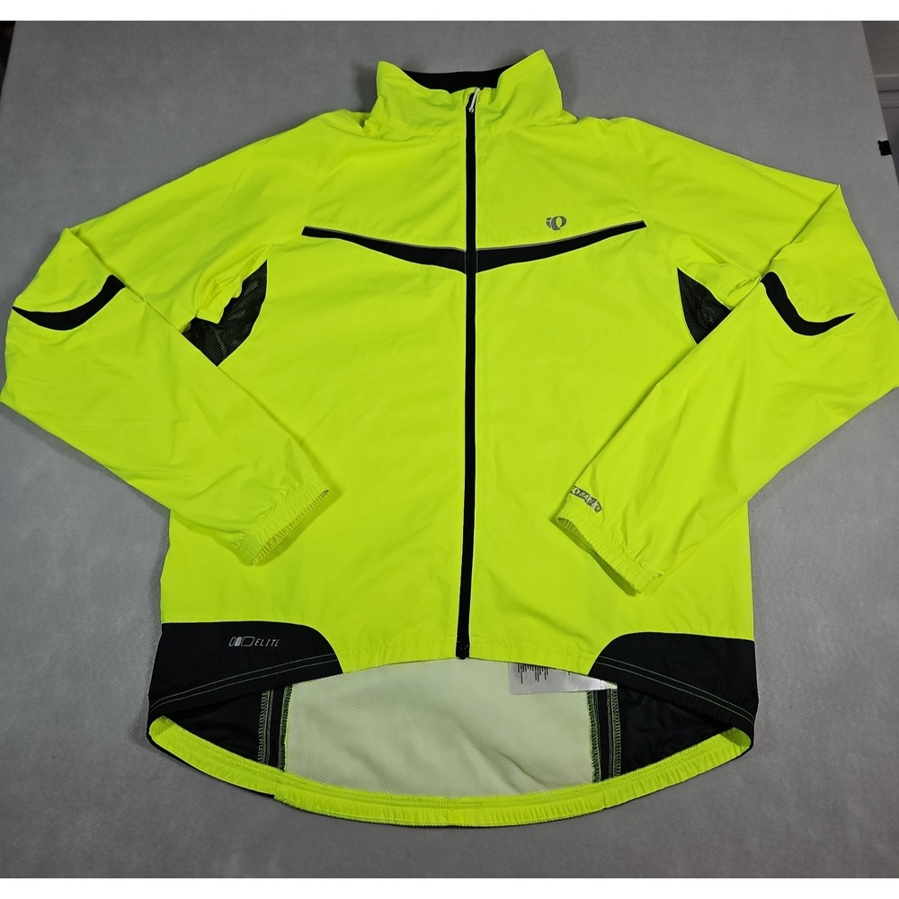 Pearl Izumin Womens IQ Elite Neon Yellow High Visibility Cycling Jacket Large